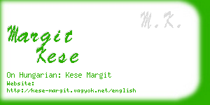 margit kese business card